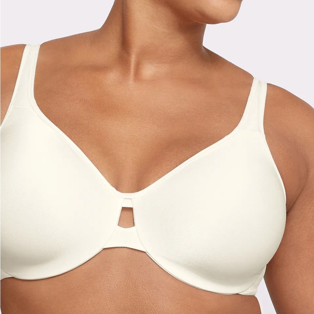 2 Lilyette by Bali Plunge Into Comfort  Navy Blue and Beige 38DD 40DD